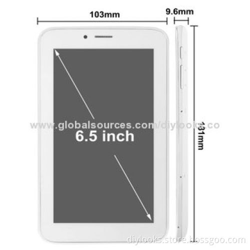 SANEI G605 White, 6.5-inch Capacitive Touch Screen Android 4.1 Tablet PC with 3G Mobile Phone